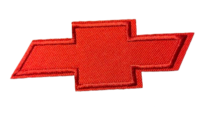 Chevrolet Red Bowtie Iron on Patch Embroidered