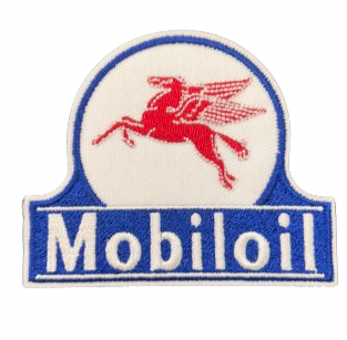 Mobiloil Embroidered Iron on Patch