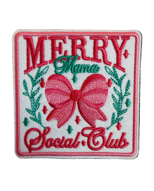 Merry Mama Social Club Christmas Patch