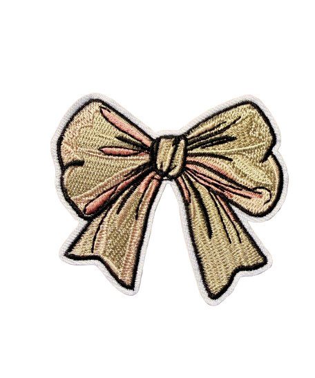 Cream Bow Patch 6l