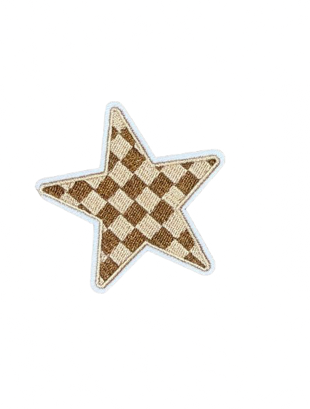 Checkered Star Patch 14q
