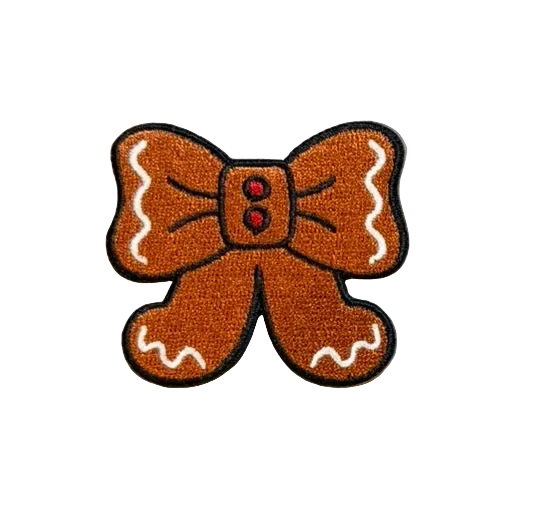 Gingerbread Bow Small Patch