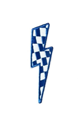 Blue Checkered Bolt Patch 10l