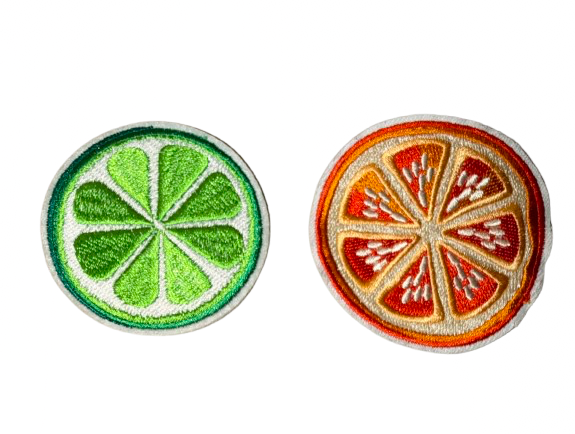 Fruit Slice Lime and Orange Patch 6j