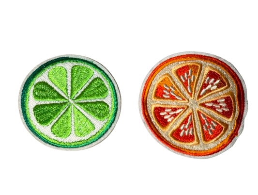 Fruit Slice Lime and Orange Patch 6j