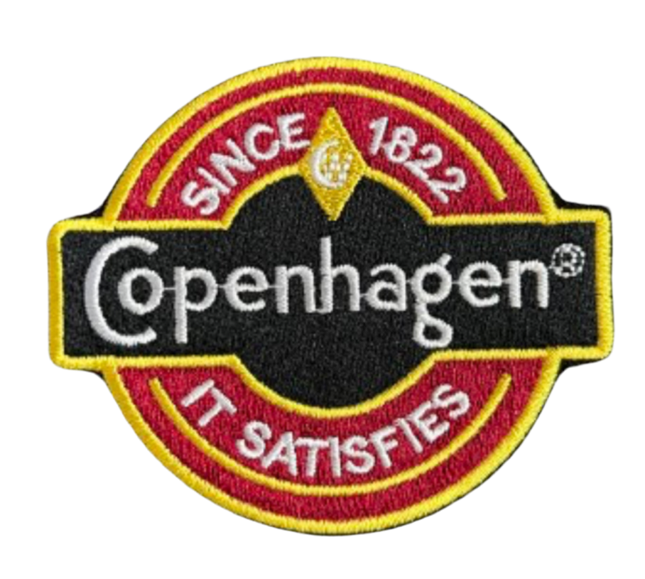 copenhagen tobacco symbol Patch Embroidered Iron on Ready – Patch You Up Copenhagen Chewing Tobacco Decal Sticker