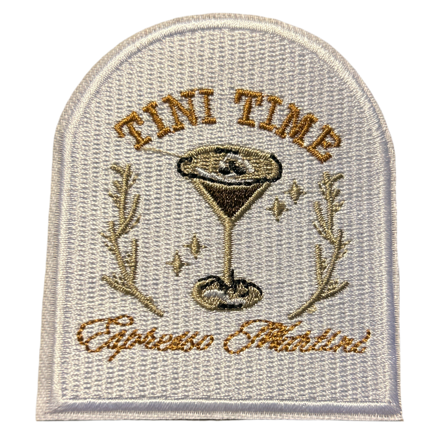 Tini Time Espresso Martini Embroidered Patch