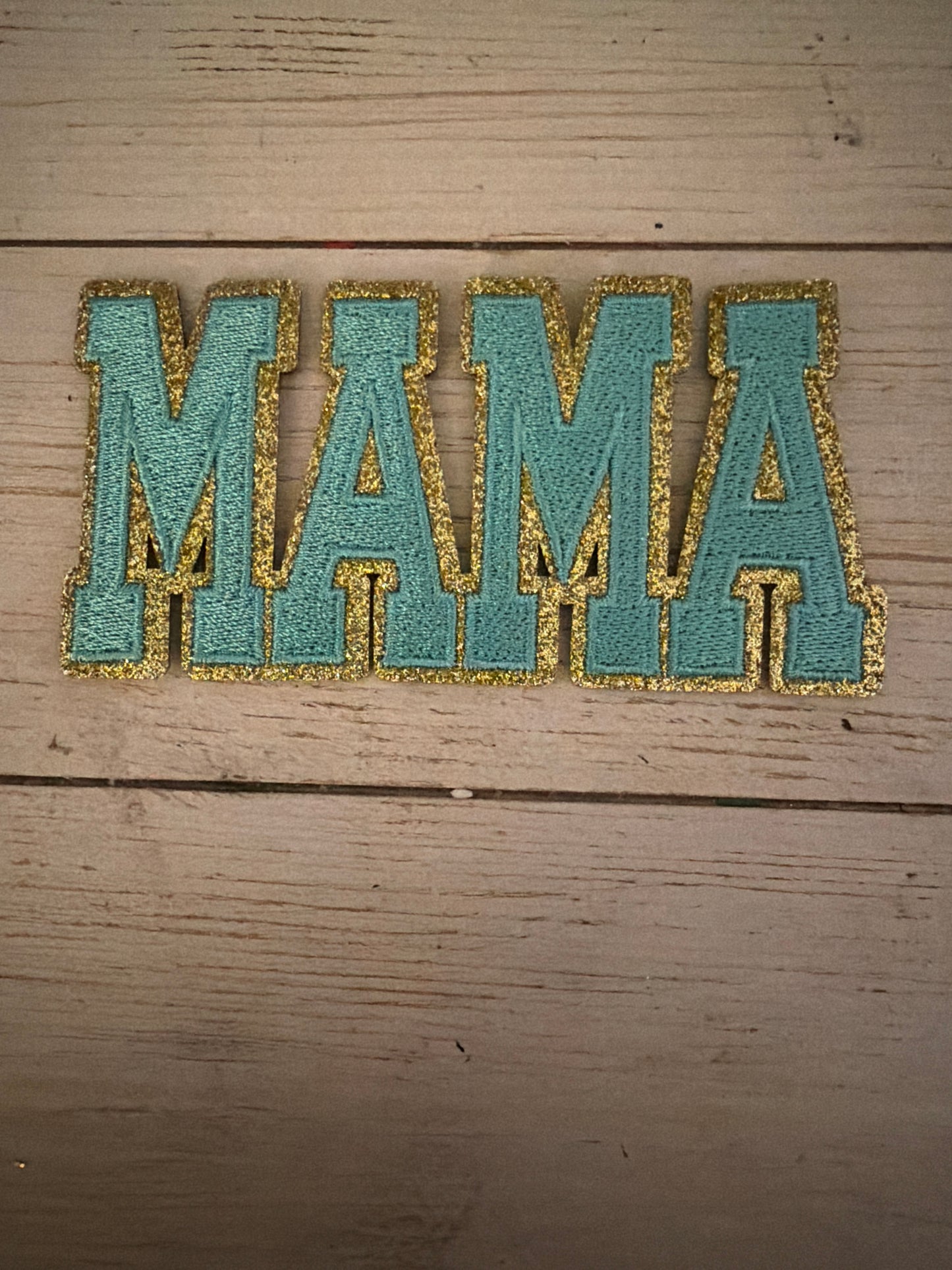 Mama Gold glitter Patch
