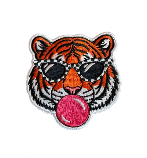 Tiger Blowing Bubble Patch