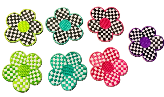 Checkered Daisy Patches