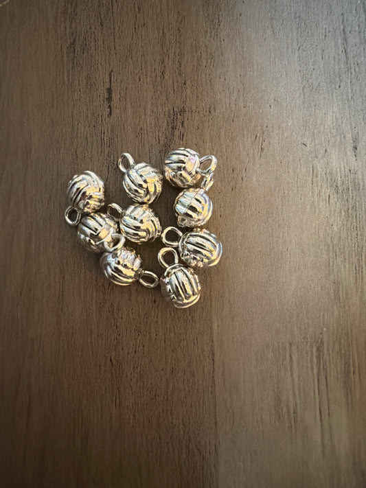 Silver Volleyball Charm Lot