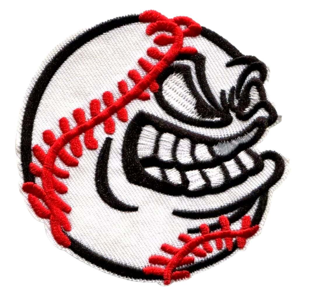 Angry Baseball Iron On Ready Patch  Patch Filler Patch Hat Bar Sports Yelling screaming