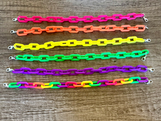 Neon Matte Link chains