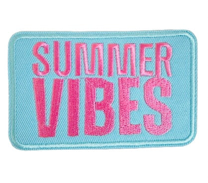 Summer Vibes Blue and Pink Patch