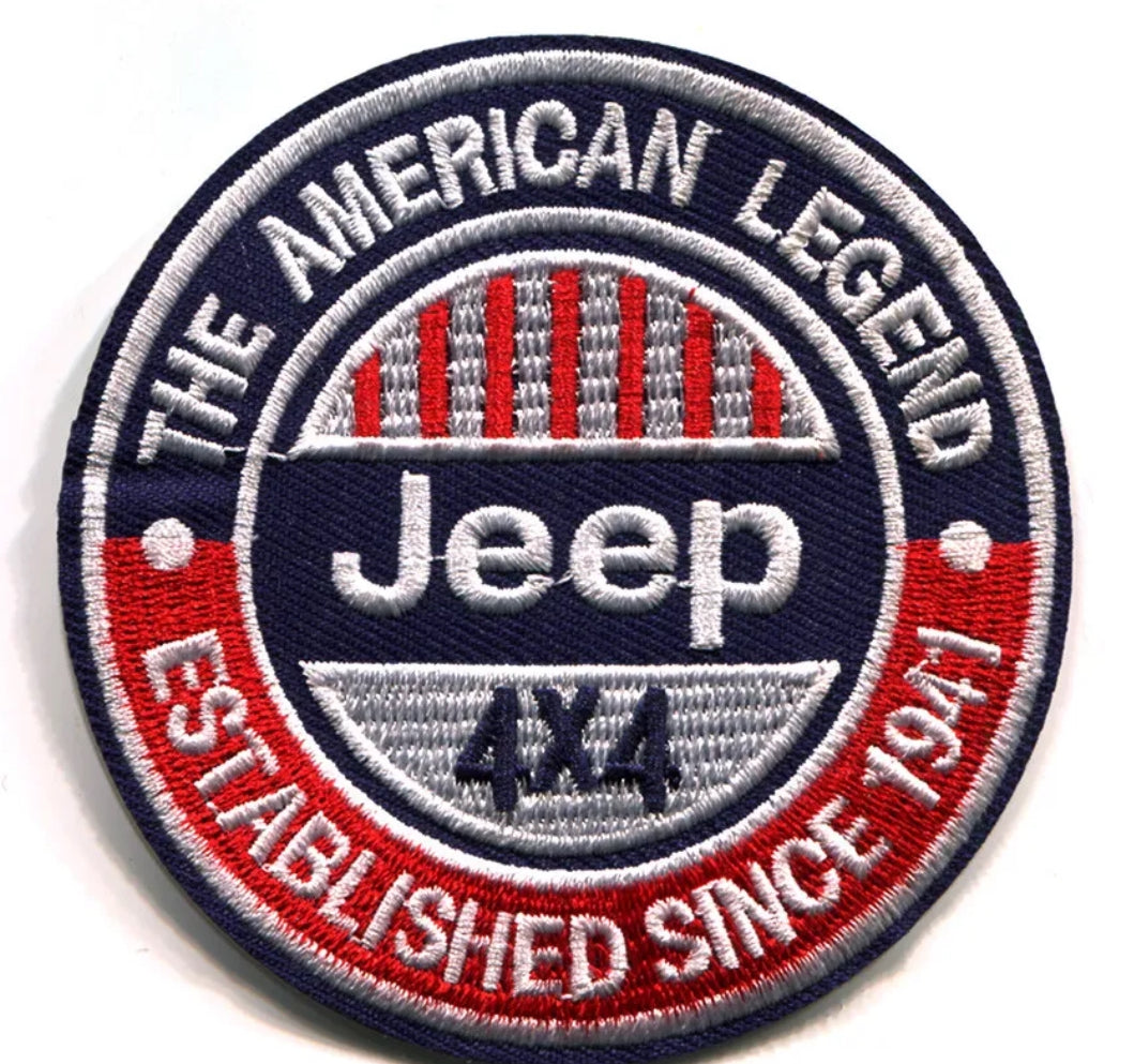 Jeep Iron on Patch 4x4 Patch Embroidered American Legend