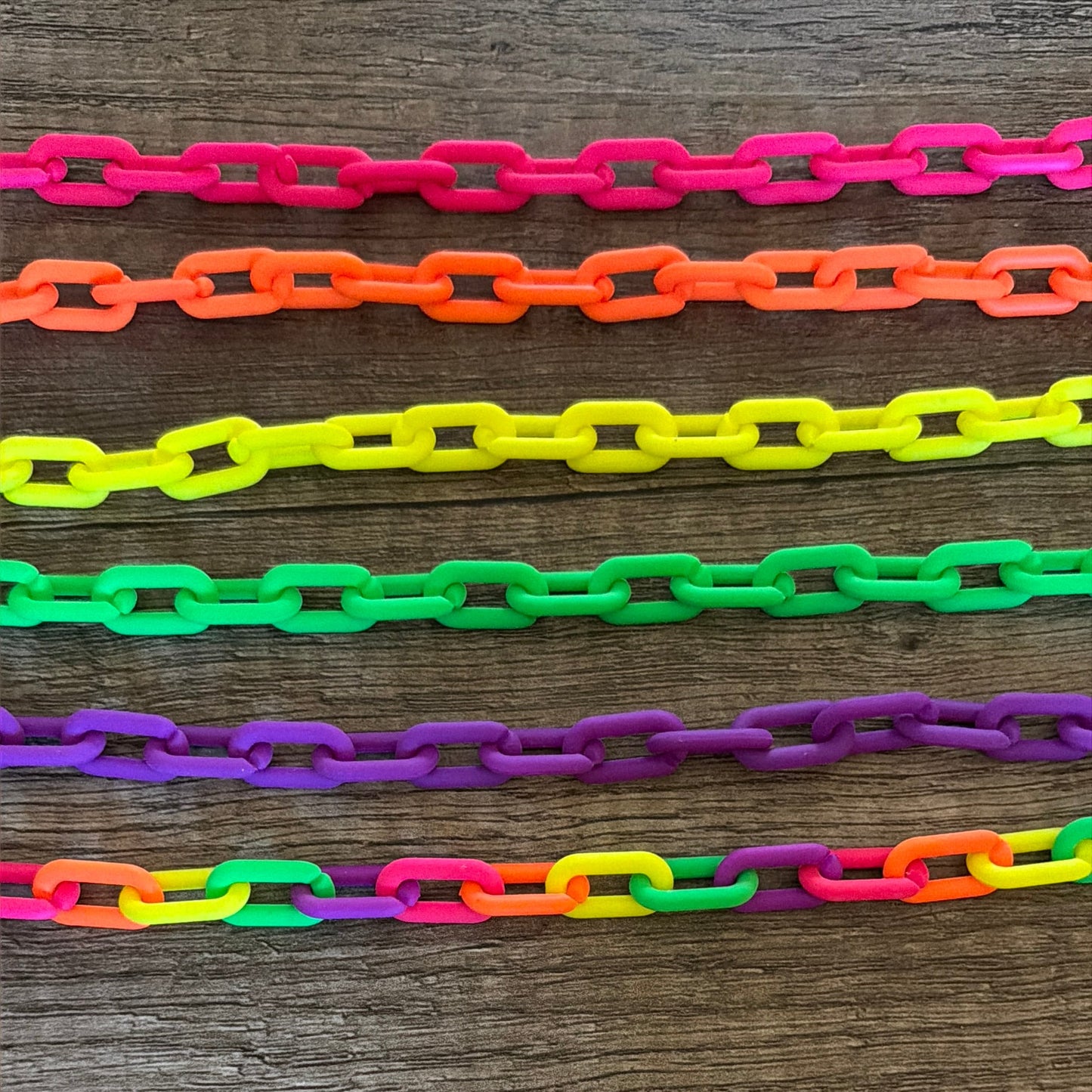 Neon Matte Link chains