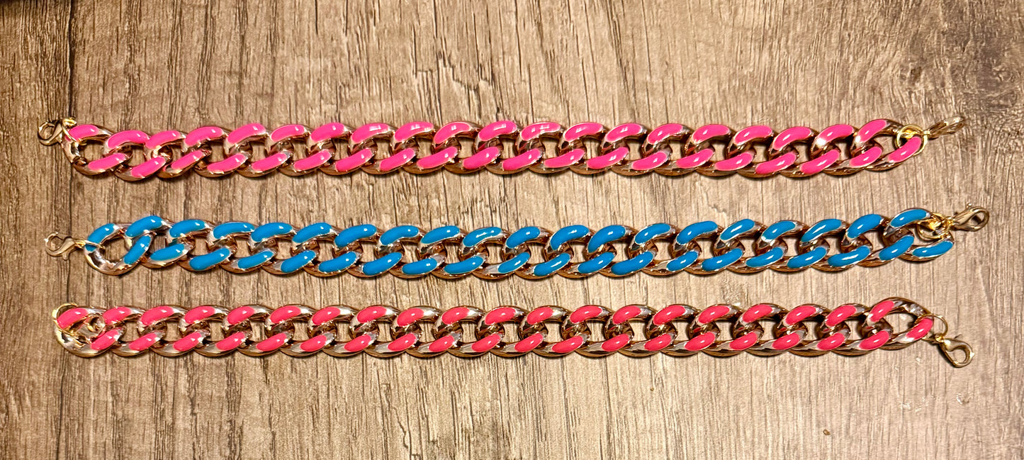 Painted Gold Link Chain