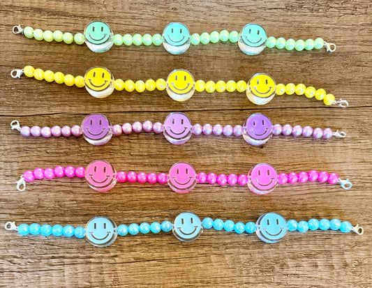 Smiley Face Beaded Chain