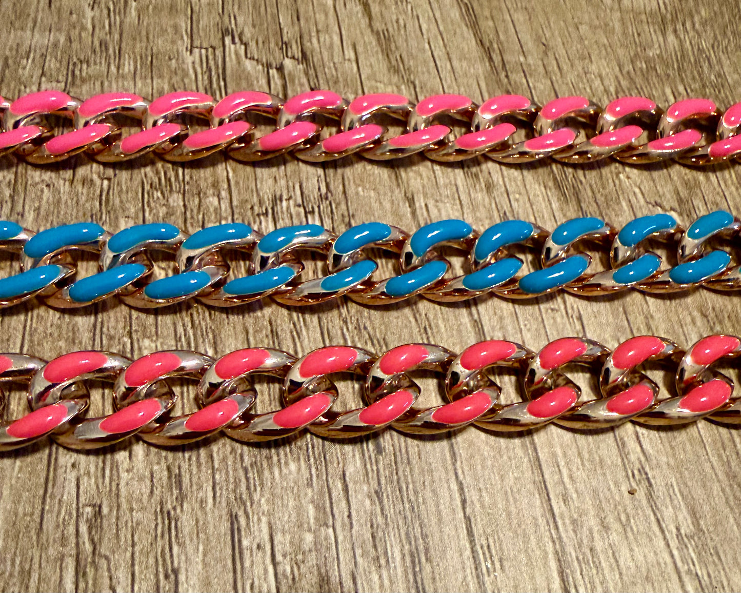 Painted Gold Link Chain