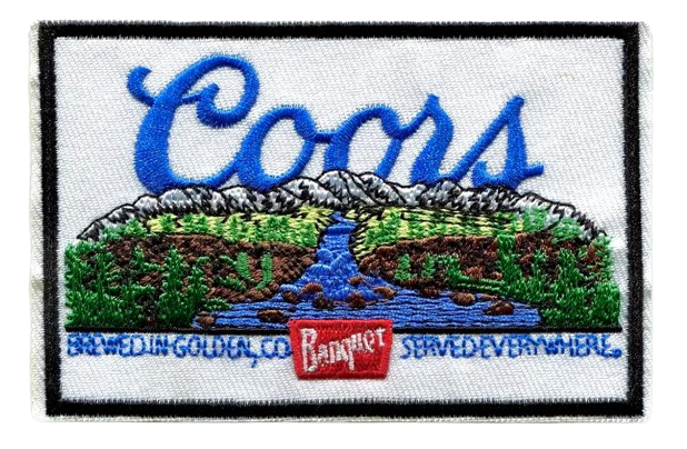 Coors Banquet Iron On Patch Rectangle Beer