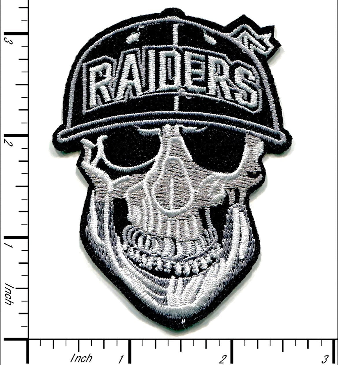 RAIDERS Patch SKULL Patch Iron On Ready Brand New Football Las Vegas Oakland