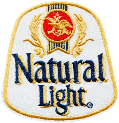 Natural Light Beer Patch Iron On Ready Brand New Vintage Logo Natty Lite