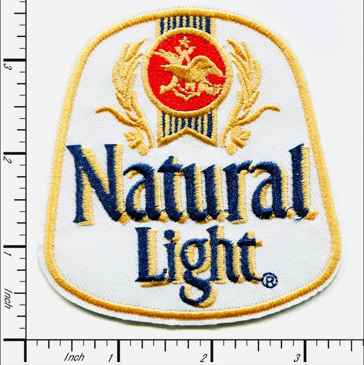 Natural Light Beer Patch Iron On Ready Brand New Vintage Logo Natty Lite