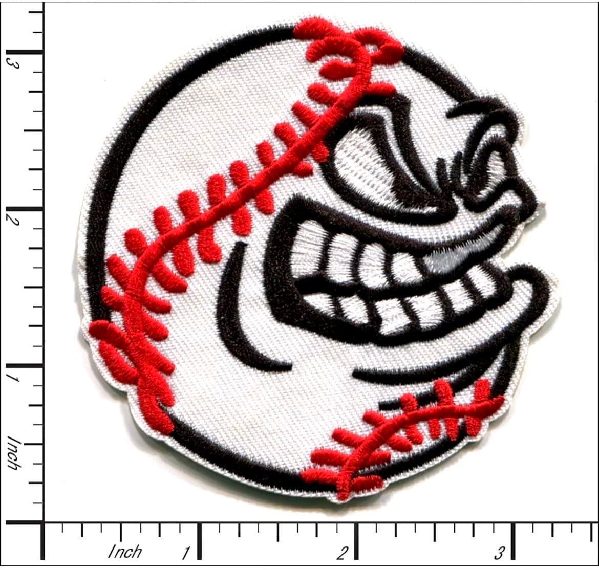 Angry Baseball Iron On Ready Patch  Patch Filler Patch Hat Bar Sports Yelling screaming