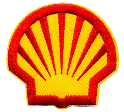 SHELL Logo Patch Gas Iron On Ready Embroidered Motor Oil NEW Gasoline