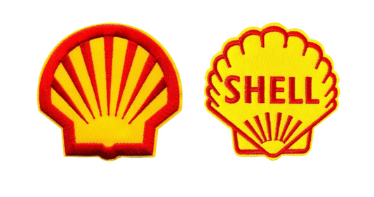 SHELL Logo Patch Gas Iron On Ready Embroidered Motor Oil NEW Gasoline