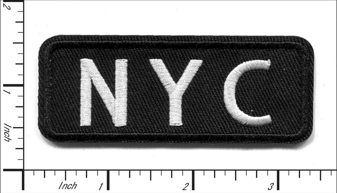 NYC Patch Iron On Ready Patch  Embroidered Filler Patch Hat Bar Taxi NYC City Big Apple