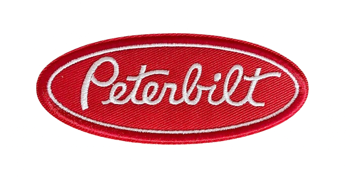 Peterbilt Red Patch Iron On Patch Embroidered Brand New Peterbuilt Trucker Semi Rig