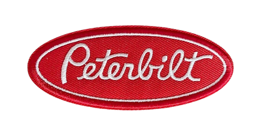 Peterbilt Red Patch Iron On Patch Embroidered Brand New Peterbuilt Trucker Semi Rig