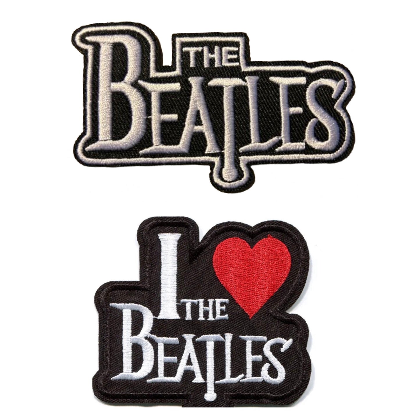 The Beatles Patch I Love The Beatles Patch Band Iron On Patch or Sew Embroidered Music Rock