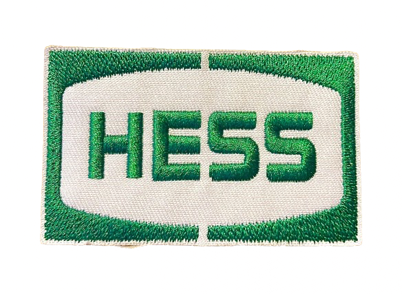 HESS Patch Gas Oil Logo Iron On Ready Embroidered Patch Brand NEW! Gasoline Oil Petroliana Fuel Diesel