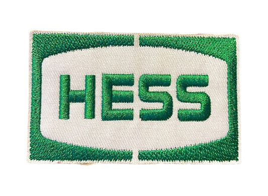 HESS Patch Gas Oil Logo Iron On Ready Embroidered Patch Brand NEW! Gasoline Oil Petroliana Fuel Diesel