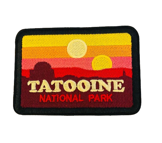 Tatooine Embroidered Patch Star Wars Iron On or Sew Planet