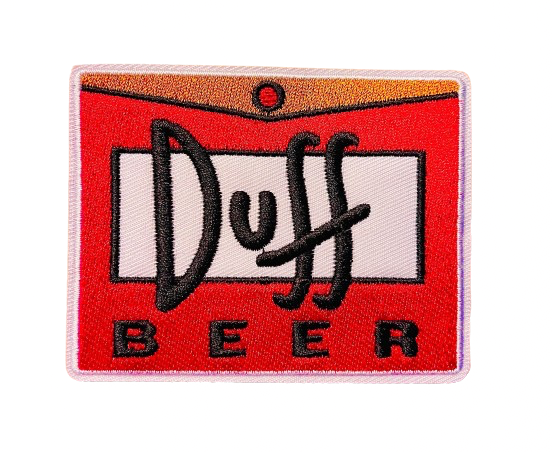 DUFF BEER Patch Iron On Ready Brand New Wave Logo Simpsons