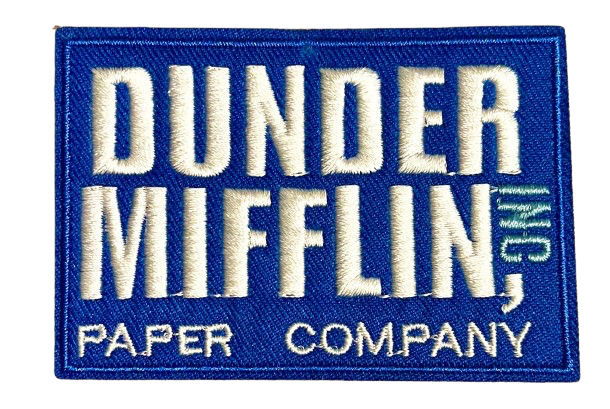 The Office TV Show DUNDER MIFFLIN Paper Company Iron on Patch Brand New