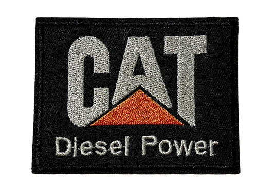 CAT Caterpillar Patch Iron On Patch Diesel Power Ready Brand New - Dozer Diesel Dump Truck Heavy Equipment Black