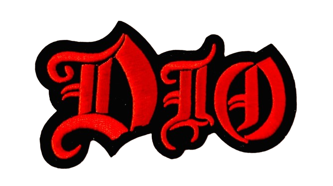 DIO Patch Iron On Ready Logo Brand New Black Sabbath Ronnie James Heavy Metal