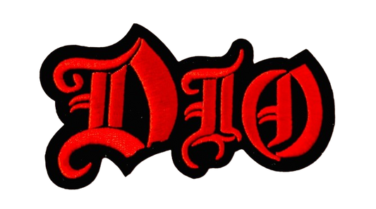 DIO Patch Iron On Ready Logo Brand New Black Sabbath Ronnie James Heavy Metal