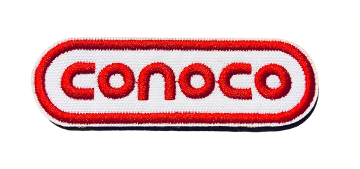 CONOCO Gas Oil Logo Iron On Embroidered Patch NEW! Gasoline