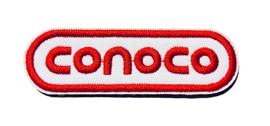 CONOCO Gas Oil Logo Iron On Embroidered Patch NEW! Gasoline