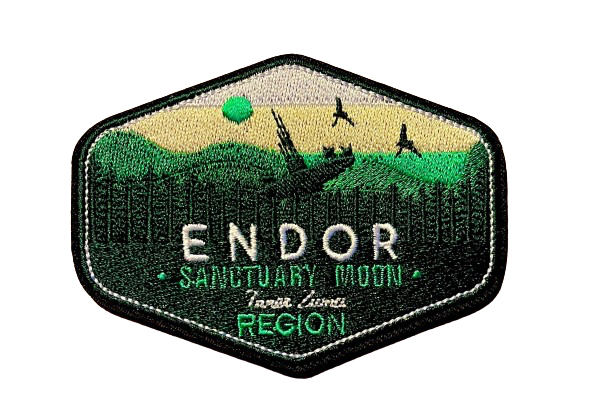 Endor Patch Embroidered Patch Iron On Ready Star Wars Planet Sanctuary Moon Amazing Quality!