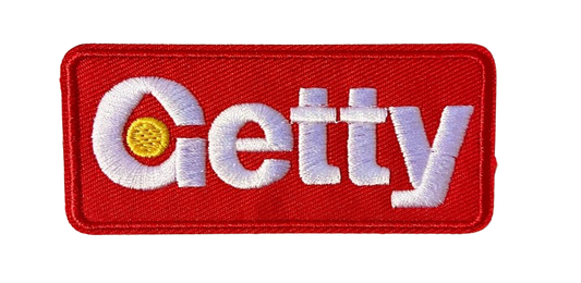 GETTY Patch Gas Iron On Patch Iron On Ready Brand New Petroliana Gasoline Vintage Logo Oil Diesel Petro Fuel