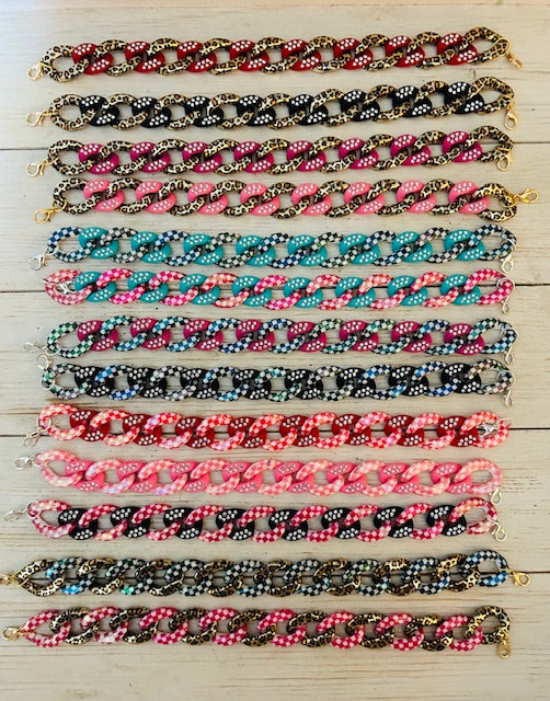 Checkered, Leopard and Bling Chains