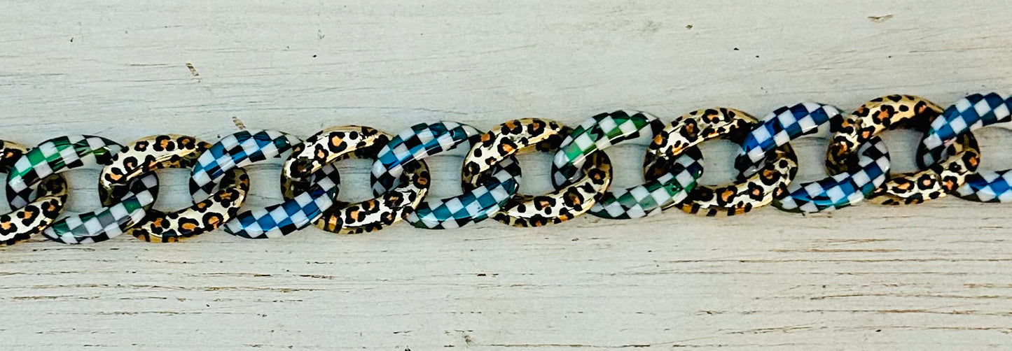 Checkered, Leopard and Bling Chains