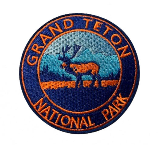 Grand Teton National Park Patch Iron On Ready Patch Embroidered Filler Patch Hat Bar Patch Outdoor Adventure Camping