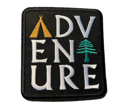 Adventure Patch Iron On Ready Patch Embroidered Filler Patch Hat Bar Patch Outdoor Camping Wilderness